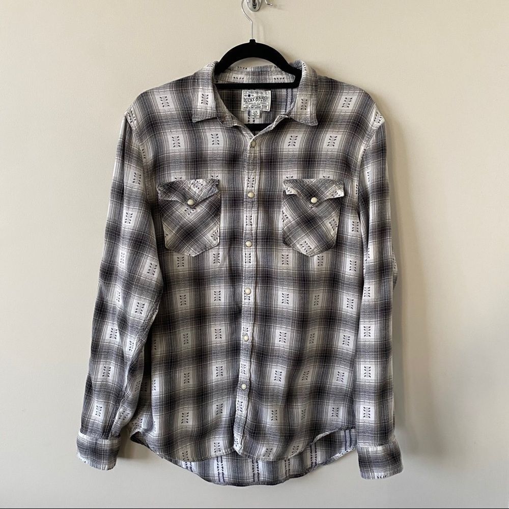 Lucky Brand Plaid Button Down Shirt